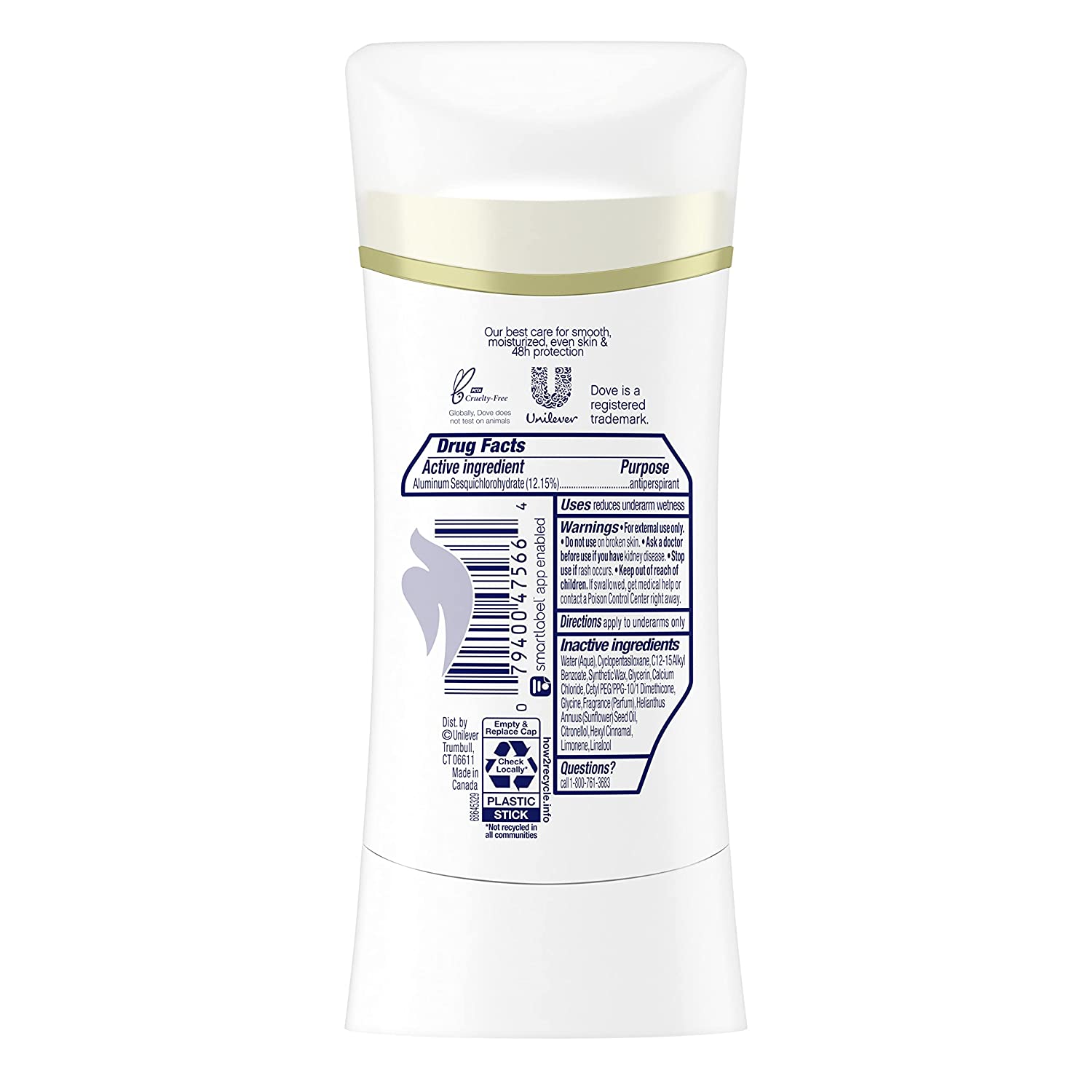 Dove Ultimate Antiperspirant Deodorant Stick Peony and Rose Water 2.6 oz 2 Count - Image 2
